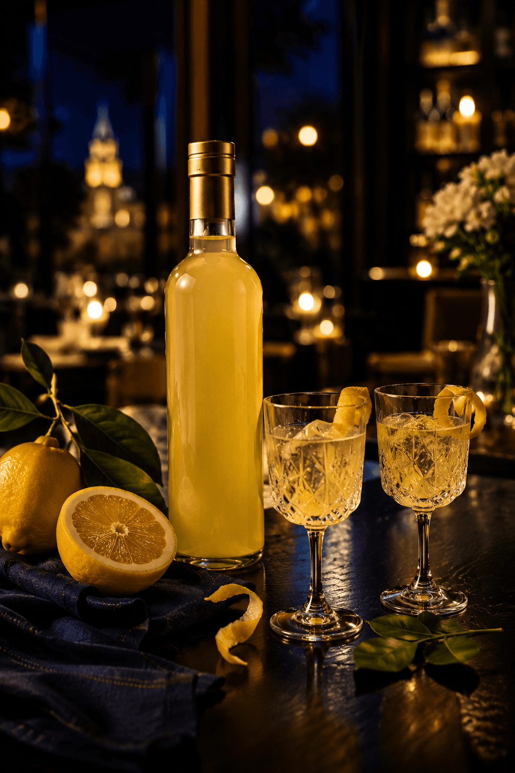Drinks com limoncello para carta de hotéis e restaurantes